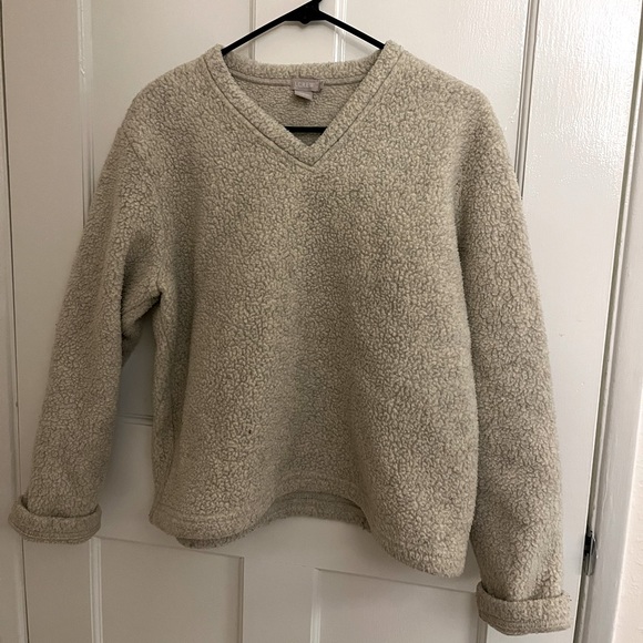 J Crew Sherpa Pullover - Size M - Picture 1 of 2